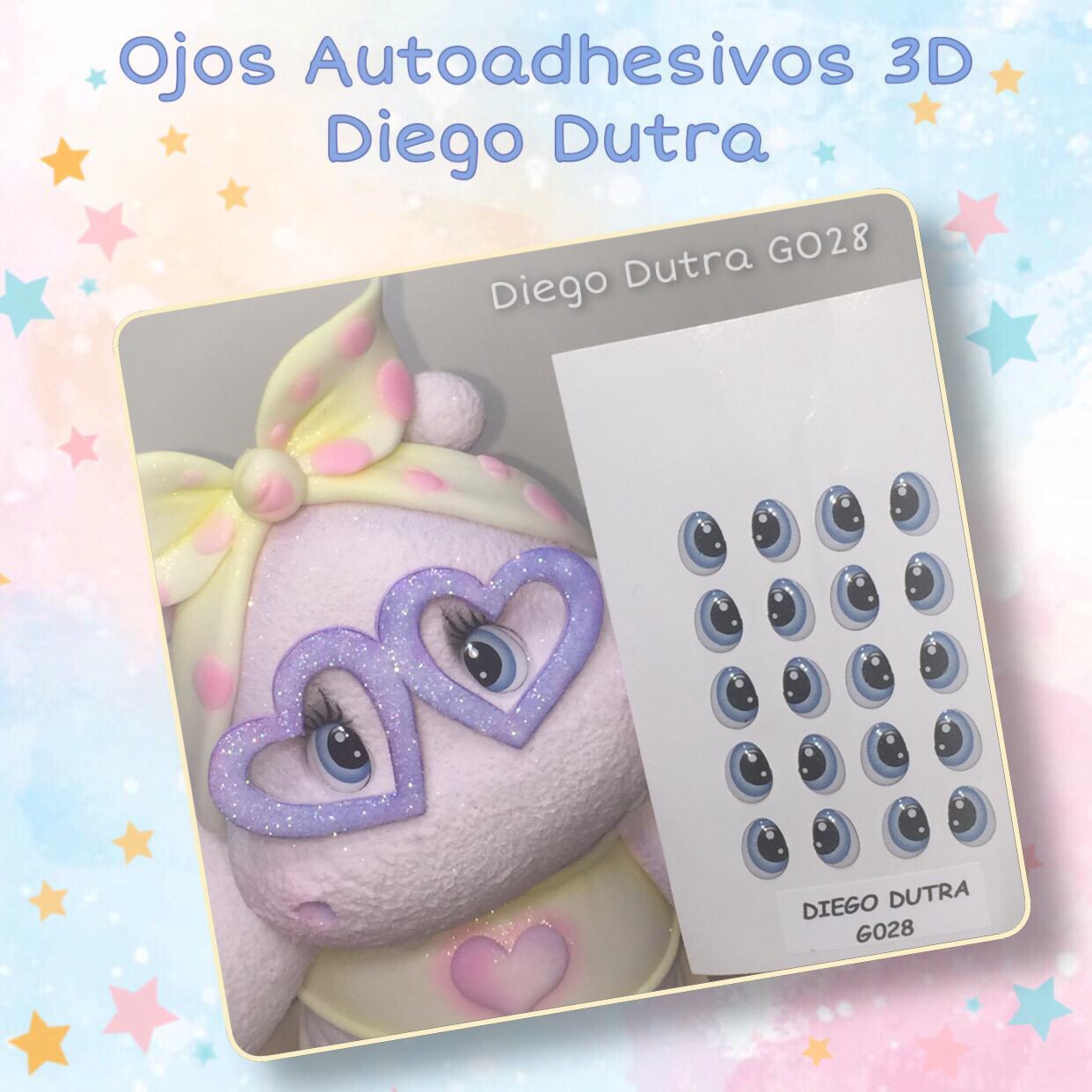 Ojos Autoadhesivos 3D Diego Dutra