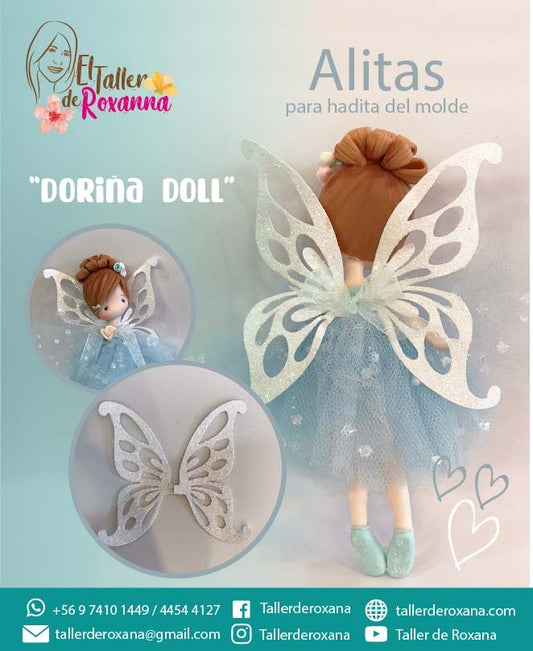 Set de Alitas Hadita del Molde  "DORINA DOLL"