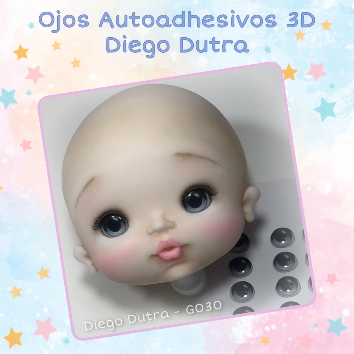 Ojos Autoadhesivos 3D Diego Dutra