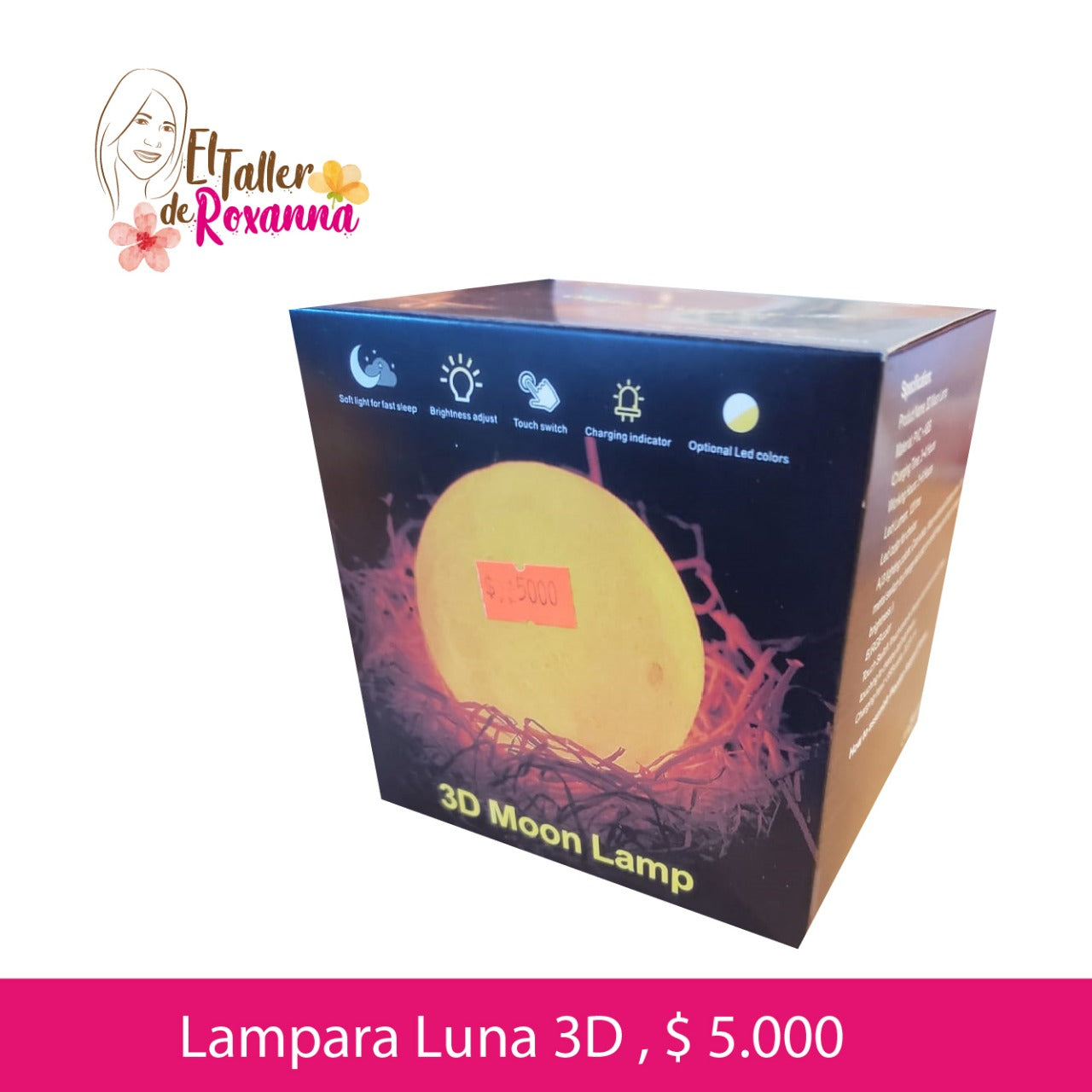 Lampara Luna 3D