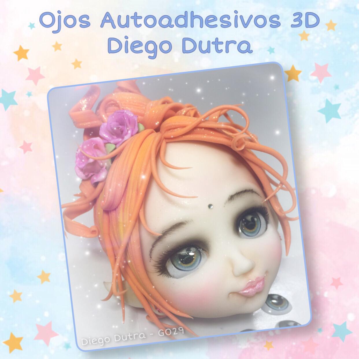 Ojos Autoadhesivos 3D Diego Dutra