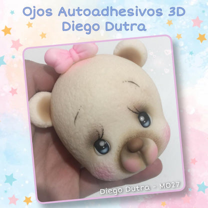 Ojos Autoadhesivos 3D Diego Dutra