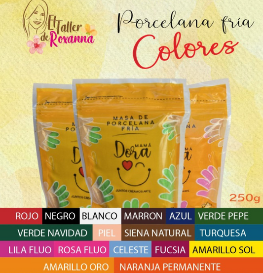 Masa Porcelana Fría Flexible Mamá Dora 500g