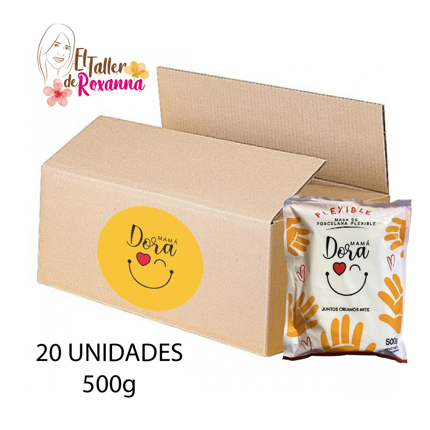 Masa Porcelana Fría Flexible Mamá Dora 500g