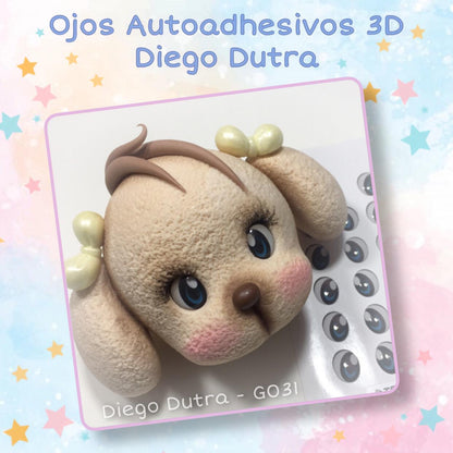 Ojos Autoadhesivos 3D Diego Dutra